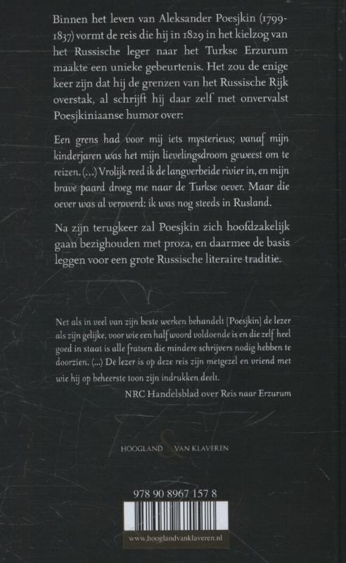 Achterkant van Reis naar Erzurum