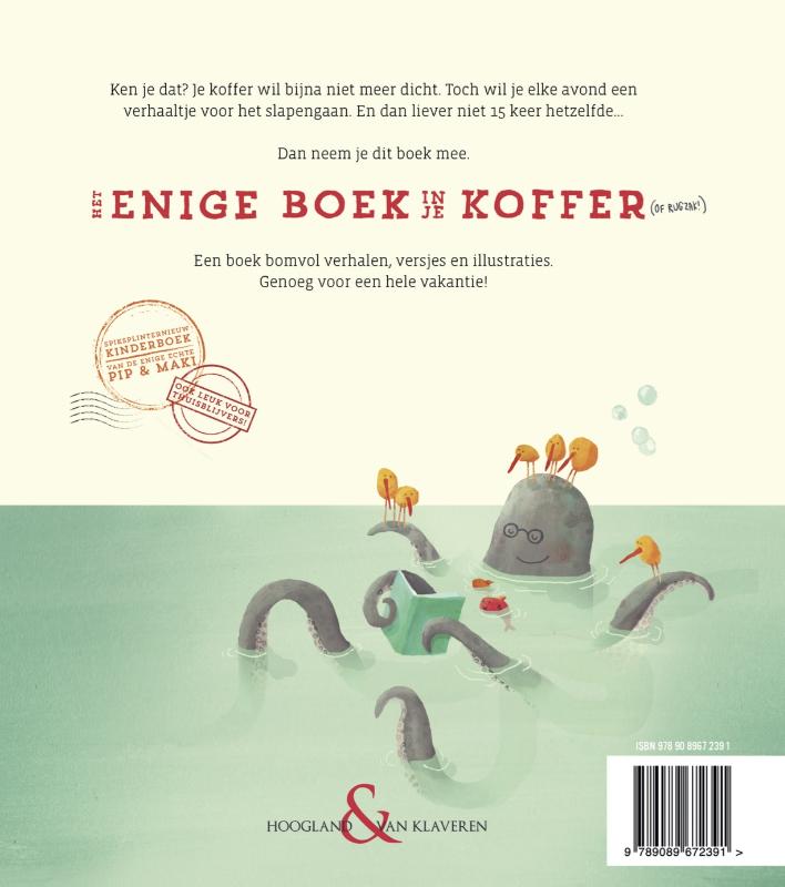 Achterkant van Het enige boek in je koffer