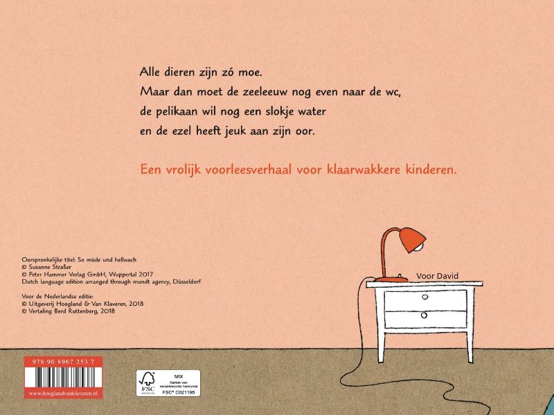 Achterkant van Zo moe en toch klaarwakker