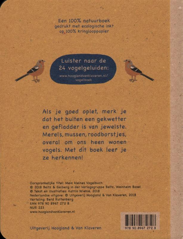 Achterkant van Mijn kleine vogelboek