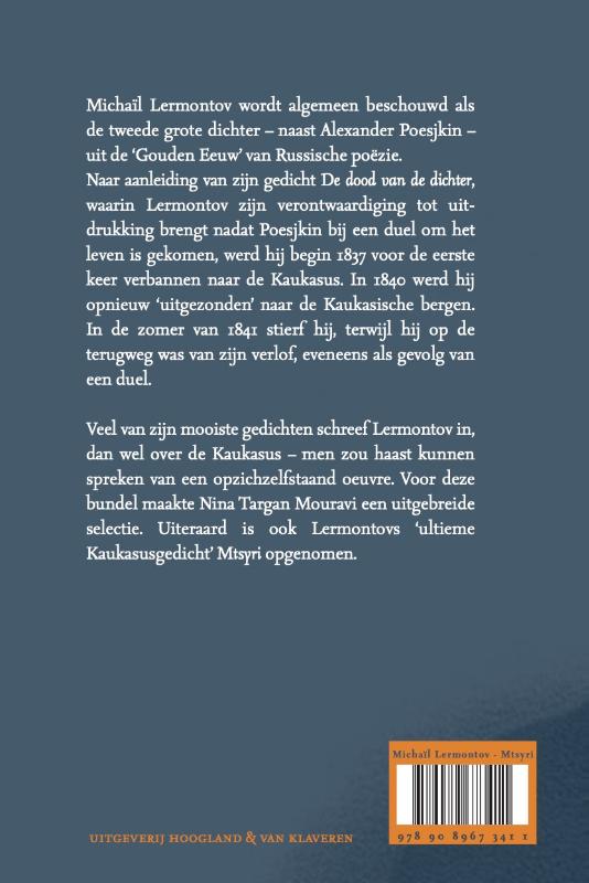 Achterkant van Mtsyri en andere gedichten