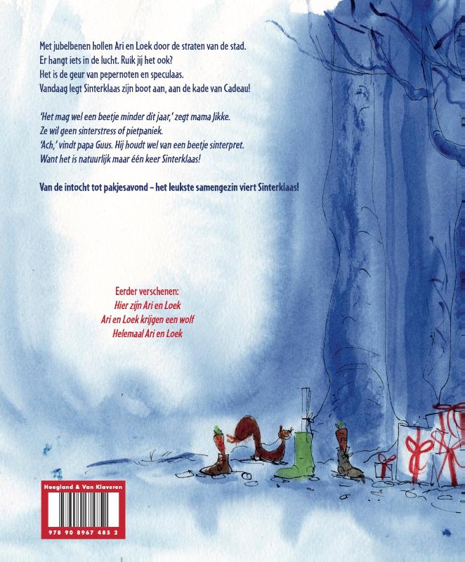 Achterkant van Het is maar één keer Sinterklaas