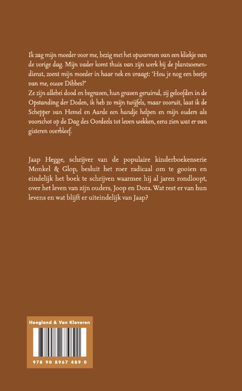 Achterkant van Zien wat van gisteren overbleef