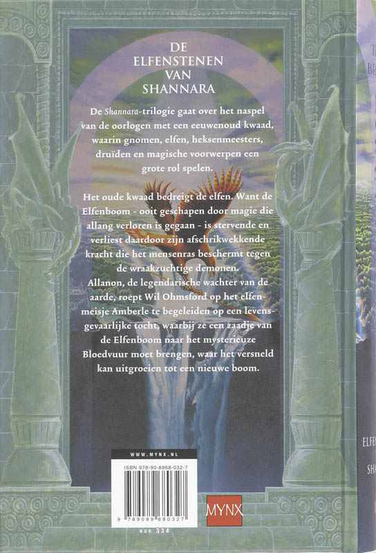 Achterkant van De elfenstenen van shannara