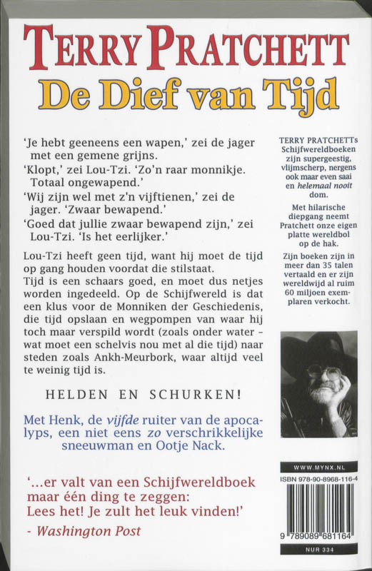 Achterkant van Dief van tijd