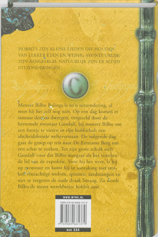 Achterkant van De Hobbit