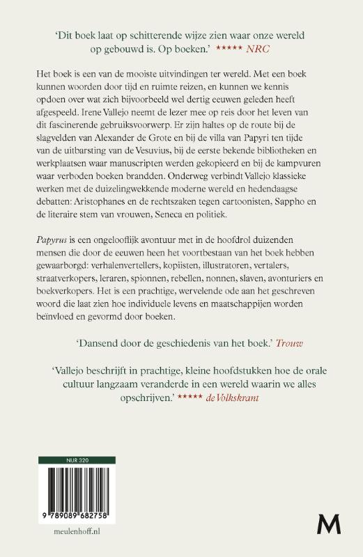 Achterkant van Papyrus