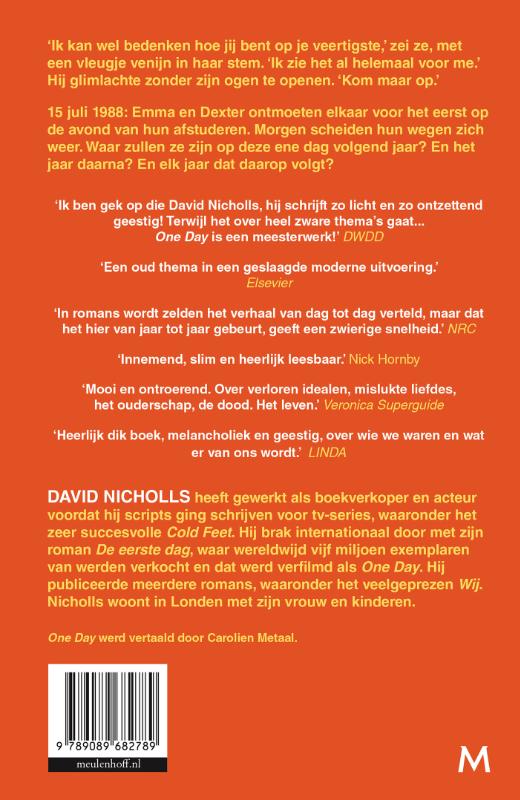 Achterkant van One Day