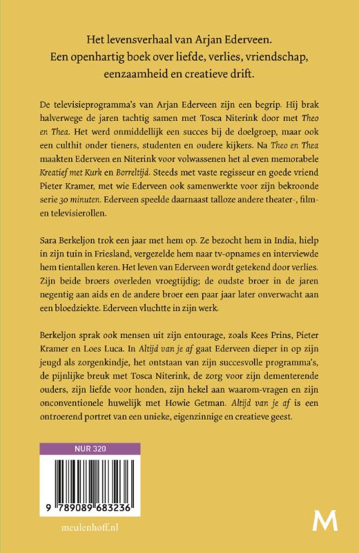 Achterkant van Altijd van je af