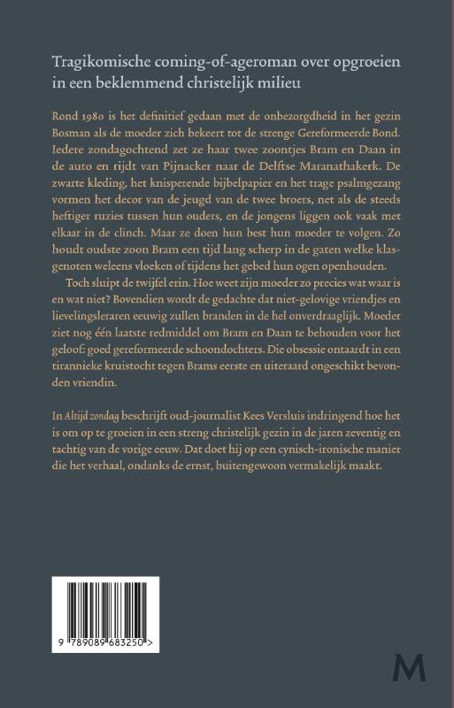 Achterkant van Altijd zondag