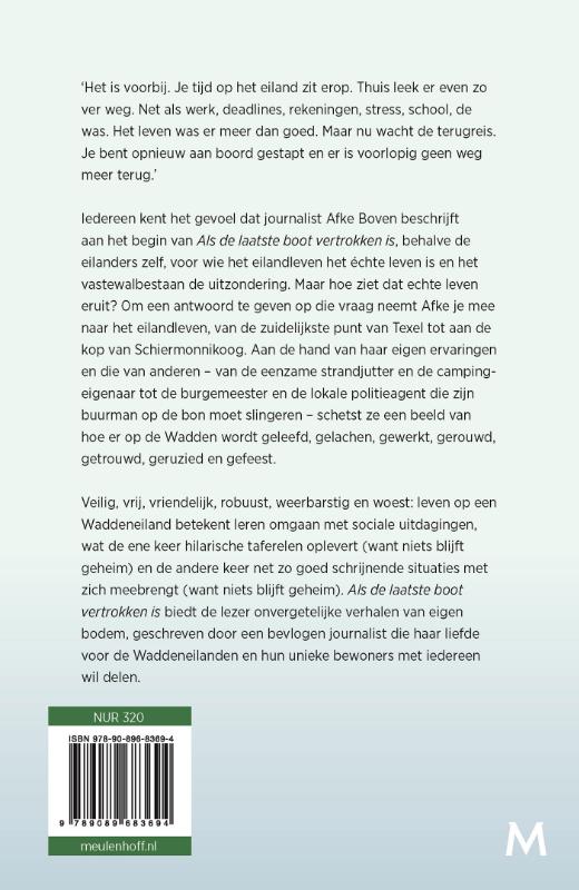 Achterkant van Als de laatste boot vertrokken is