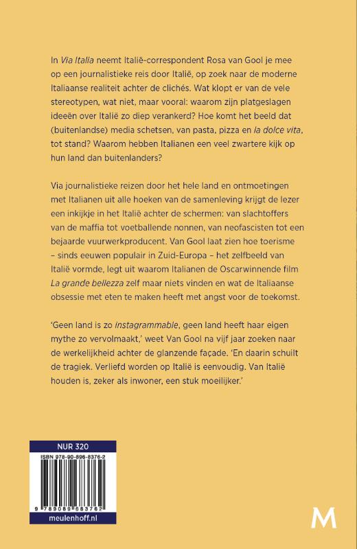 Achterkant van Via Italia