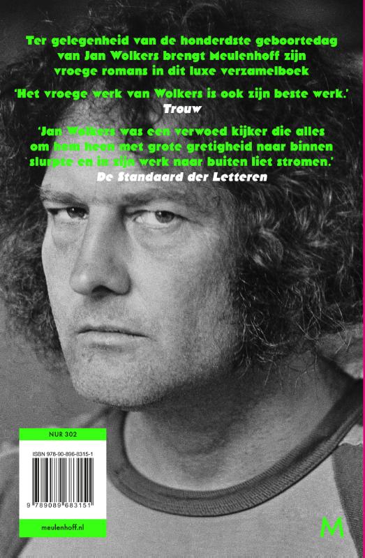 Achterkant van De vroege romans