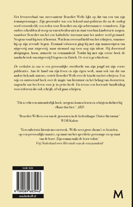 Achterkant van De verhalen in ons