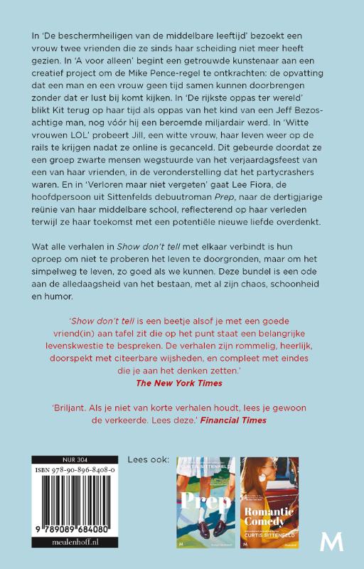 Achterkant van Show don't tell