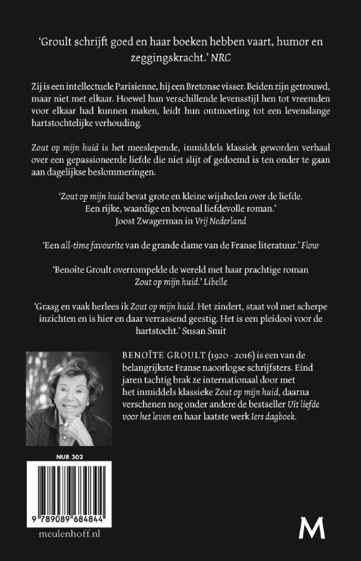 Achterkant van Zout op mijn huid