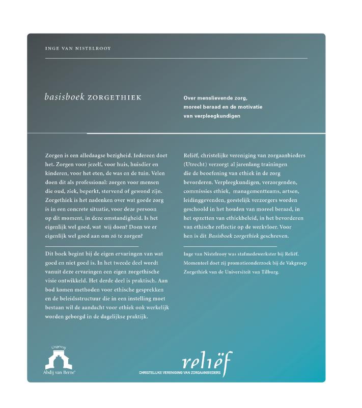 Achterkant van Basisboek Zorgethiek
