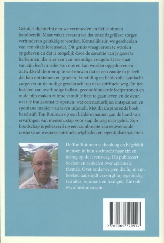 Achterkant van Geluk binnen handbereik