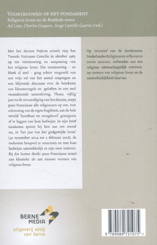 Achterkant van Voortbouwen op het fundament