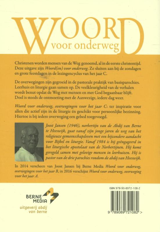 Achterkant van Woord voor onderweg