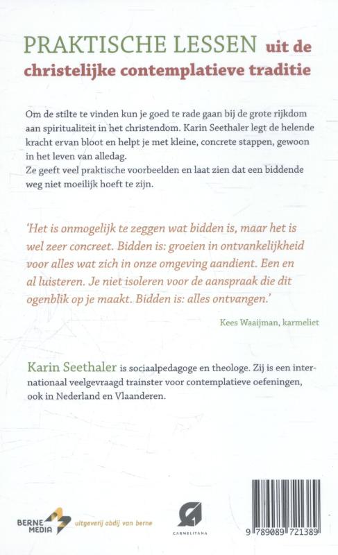 Achterkant van De kracht van de contemplatie
