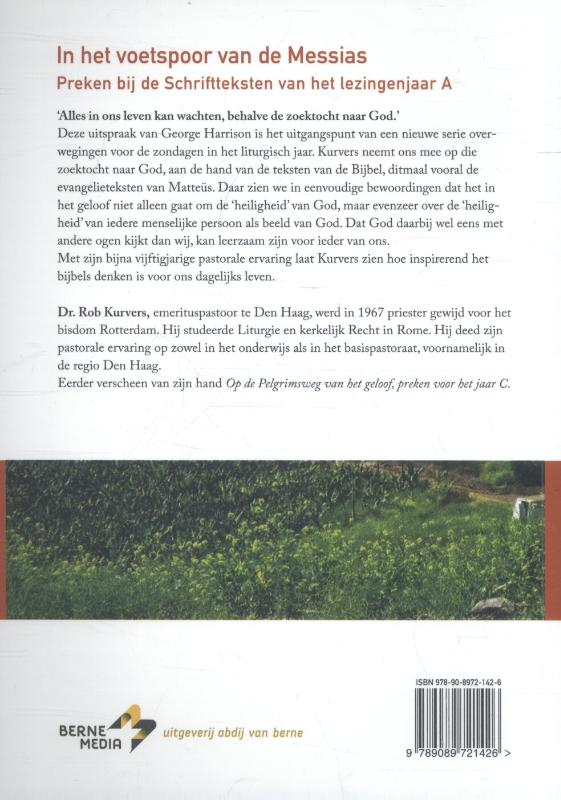 Achterkant van In het voetspoor van de Messias