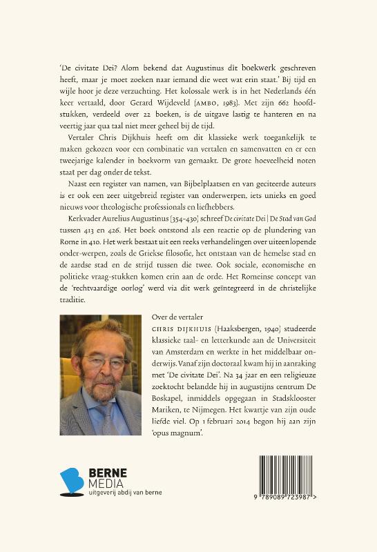 Achterkant van De civitate Dei