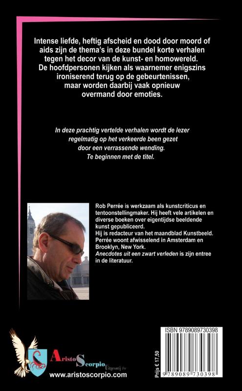 Achterkant van Anecdotes uit een zwart verleden