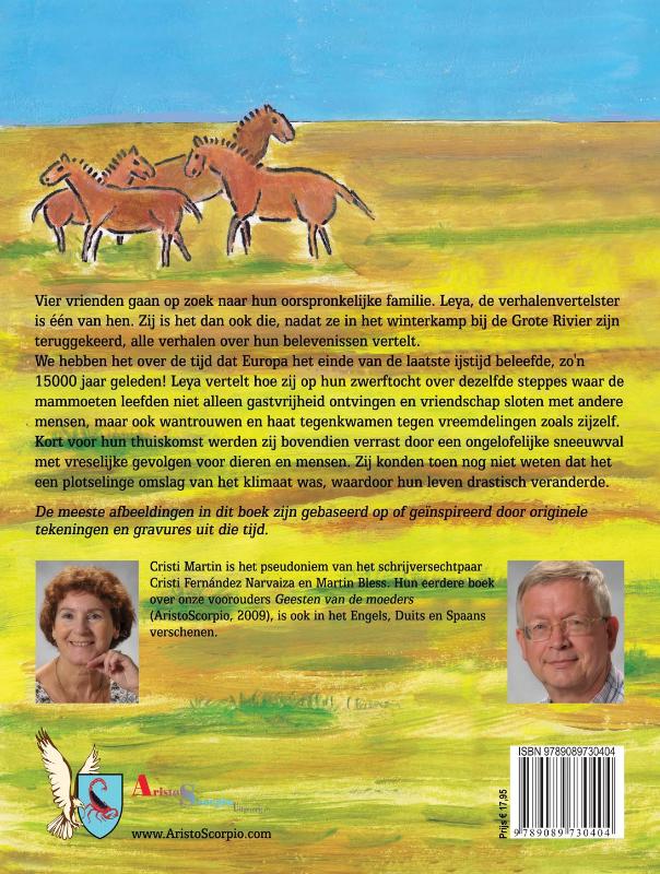 Achterkant van Zwervers over de steppe
