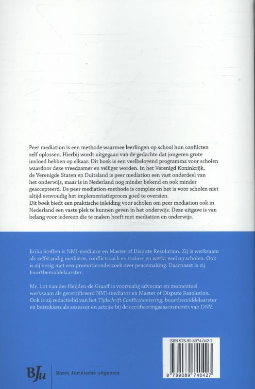 Achterkant van Peer mediation