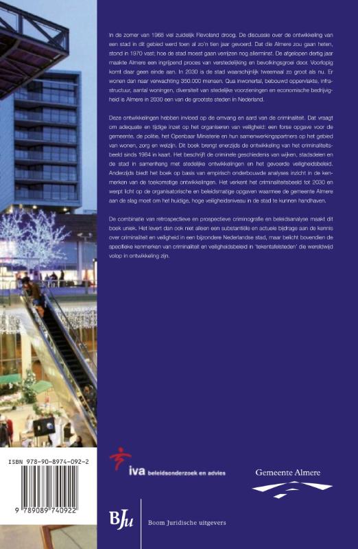 Achterkant van CRIMINALITEIT EN VEILIGHEID IN ALMERE 1984-2030