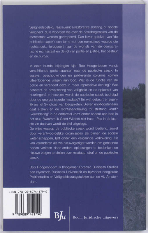 Achterkant van De publiecke saeck