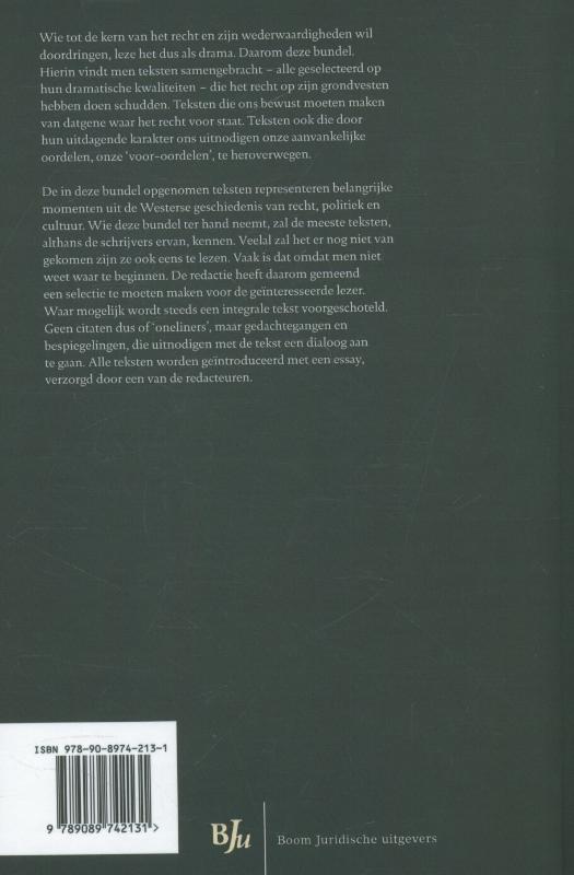Achterkant van Recht en drama
