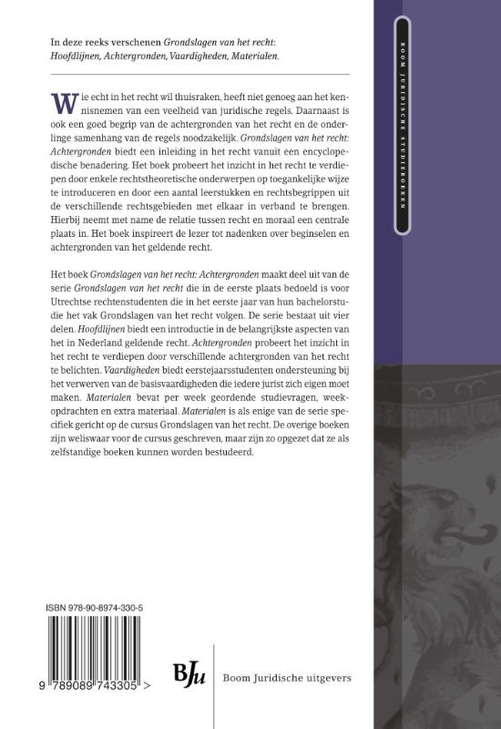 Achterkant van Grondslagen van het recht 2: Achtergronden