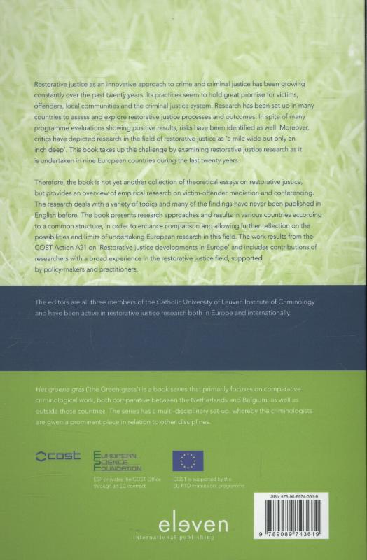 Achterkant van Restorative justice realities