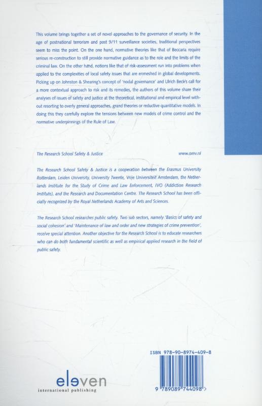 Achterkant van Governing security under the rule of law?