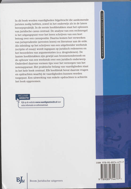 Achterkant van Vaardig met recht