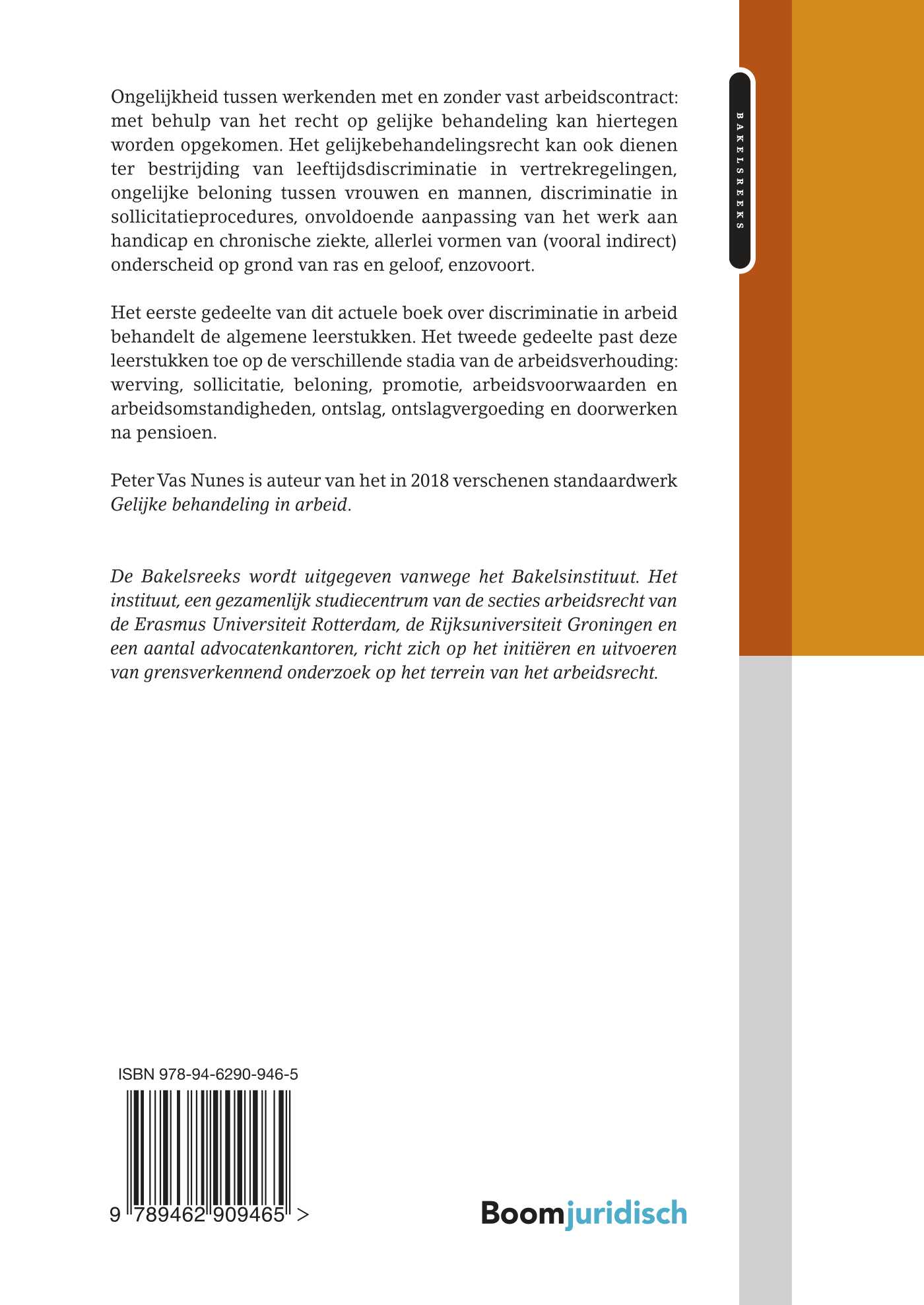 Achterkant van Discriminatie in arbeid