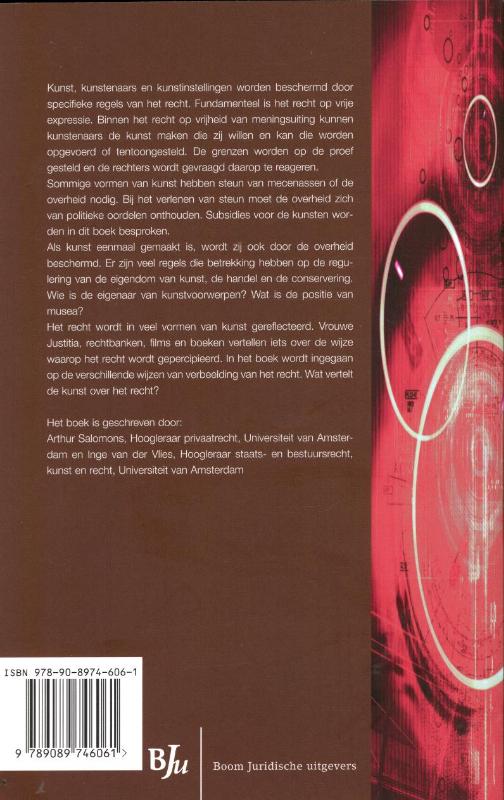 Achterkant van Kunst, recht en beleid
