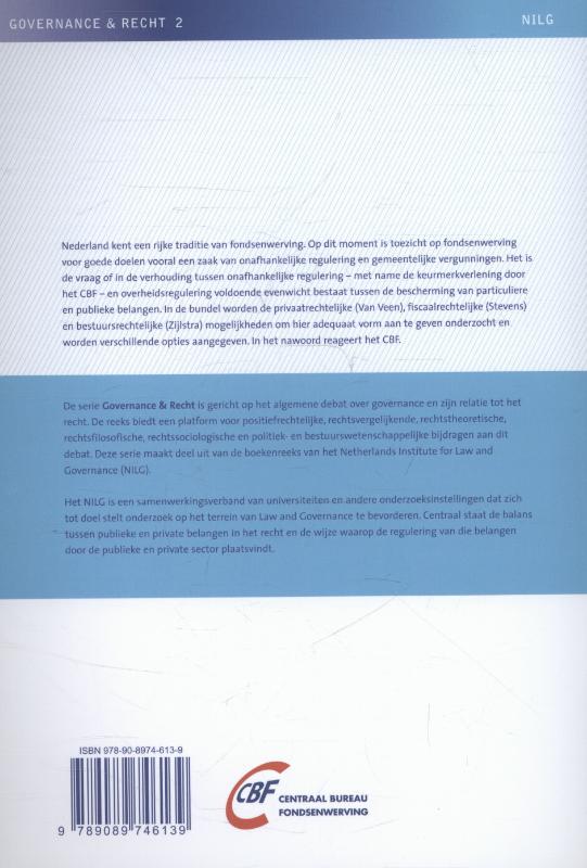 Achterkant van De toekomst van het toezicht op fondsenwerving voor goede doelen in Nederland