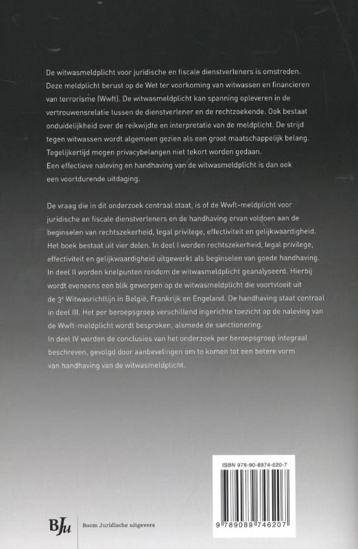 Achterkant van De witwasmeldplicht
