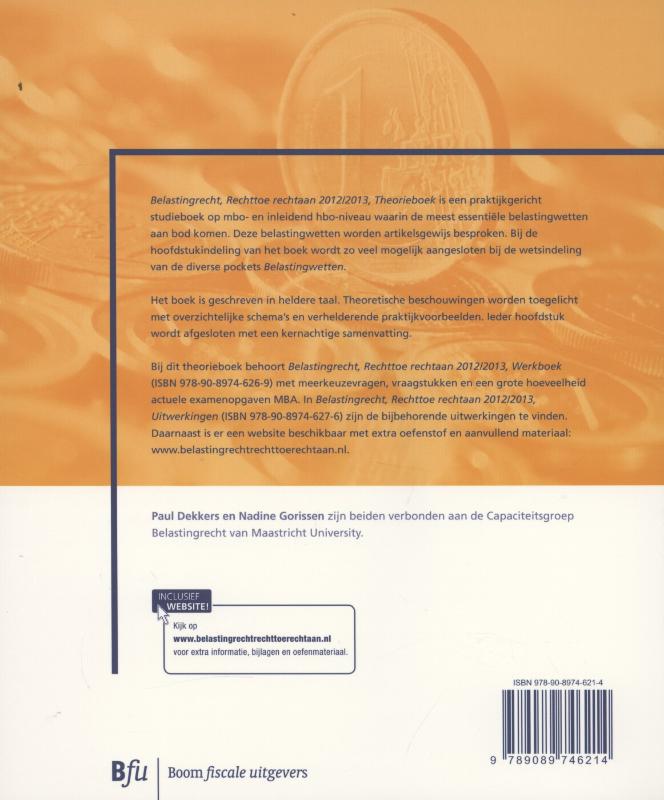 Achterkant van theorieboek