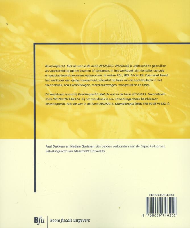 Achterkant van Werkboek