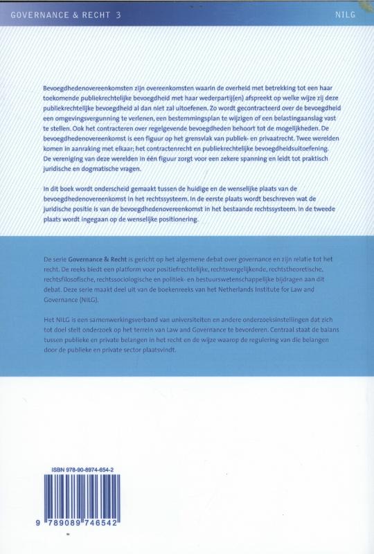 Achterkant van De bevoegdhedenovereenkomst