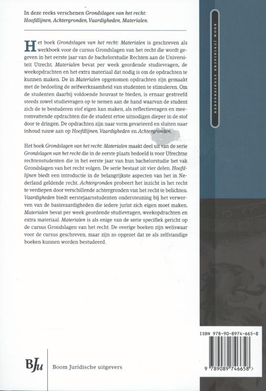 Achterkant van 4 Materialen