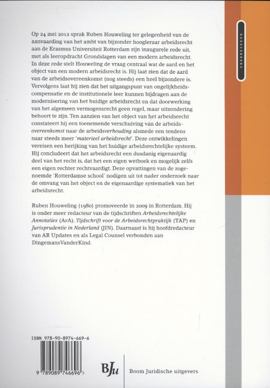 Achterkant van Eigenaardig arbeidsrecht