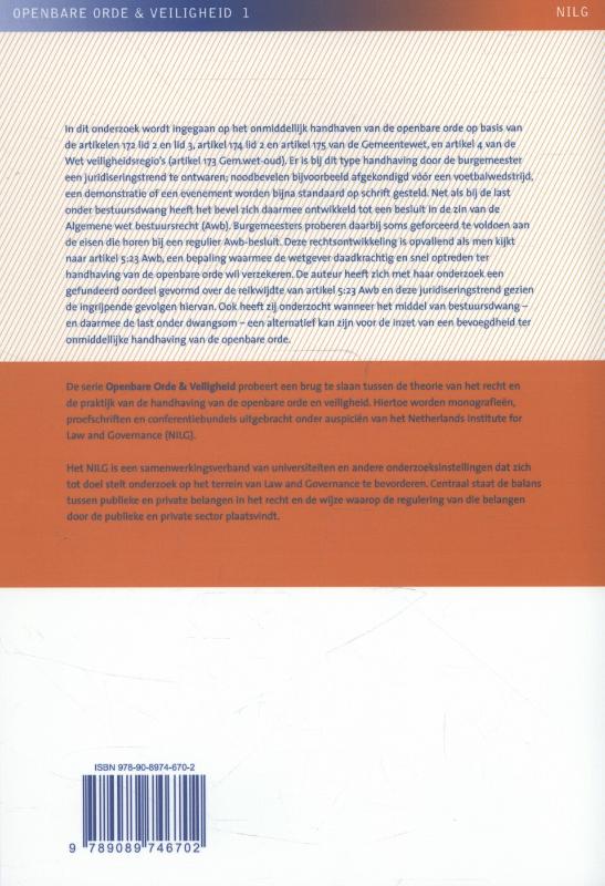 Achterkant van Onmiddellijke handhaving van de openbare orde of bestuursdwang?