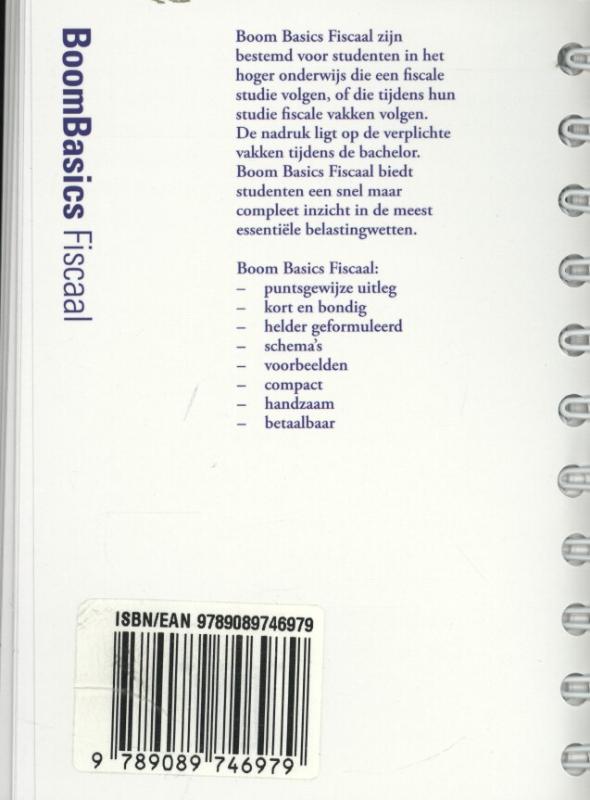 Achterkant van Inleiding belastingrecht