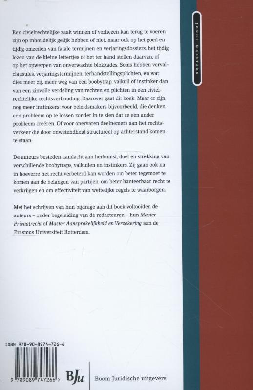 Achterkant van Boobytraps, valkuilen en instinkers in het burgerlijk recht