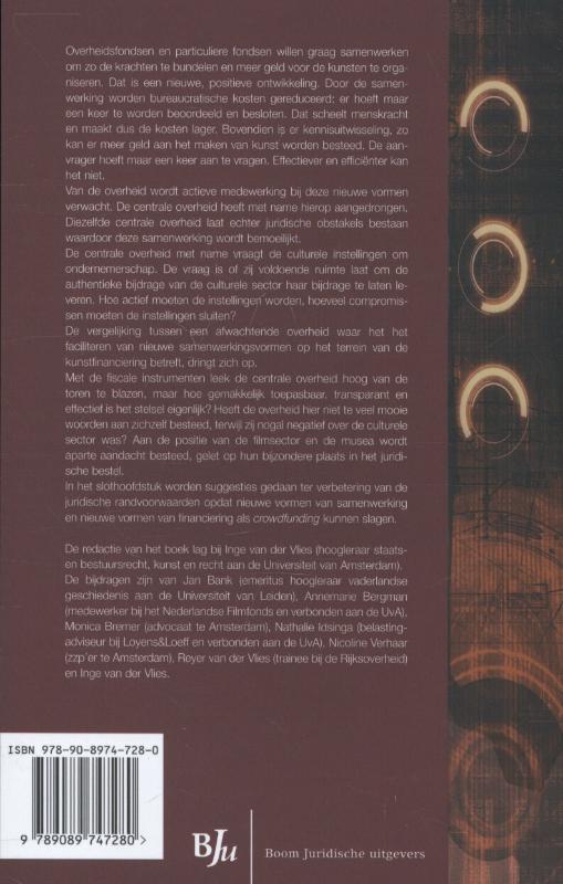 Achterkant van Kunst, recht en geld